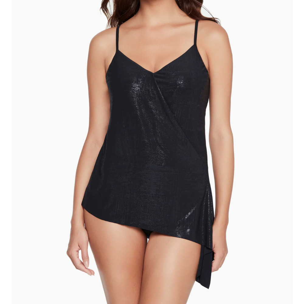 MagicSuit Indiglow Alex Tankini | Womens Sz 8 | Black Shimmer NWT $128 - Picture 6 of 6